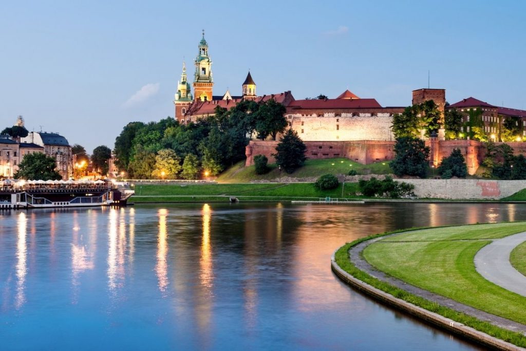 Wawel w Krakowie w którego pobliżu znajduje się hotel Estera